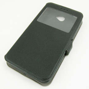 Кожен калъф тефтер стойка и клипс FLEXI Book Style S-View за Samsung Galaxy Note 5 N920 черен